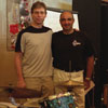 Claudio Saveriano con John Riley